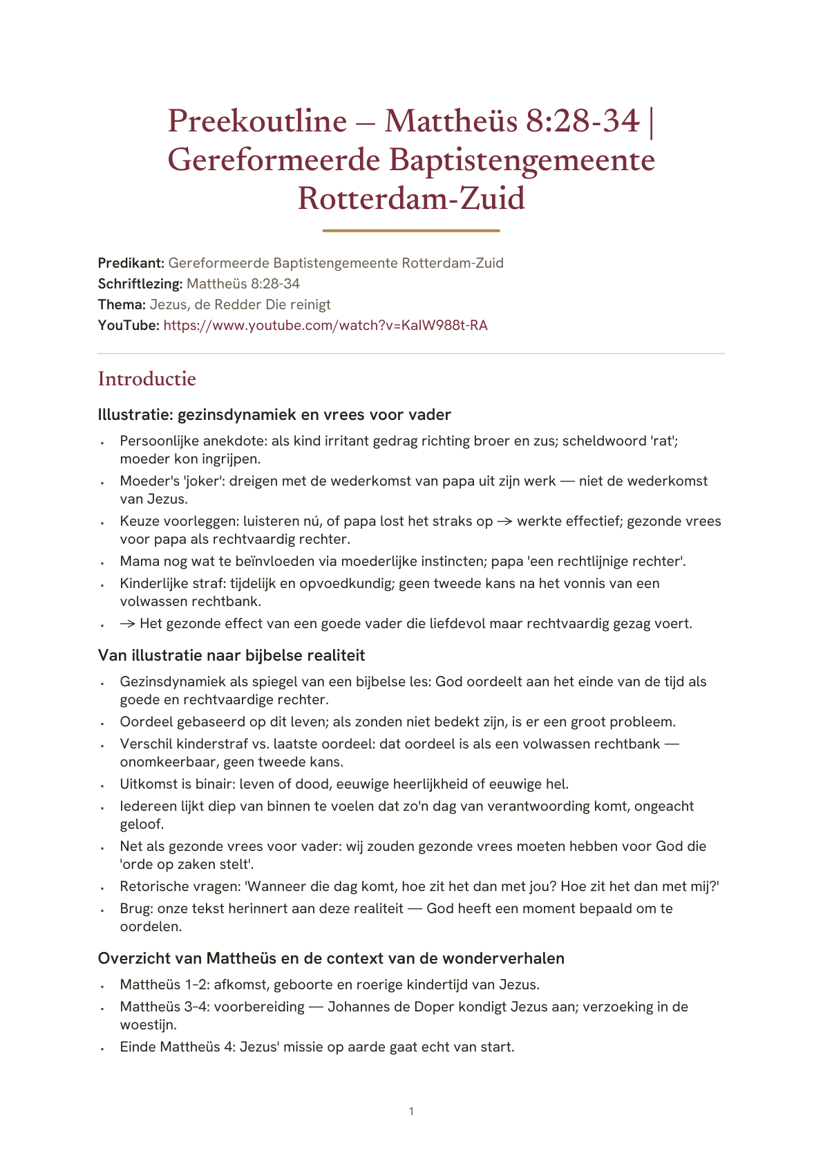 Voorbeeldpagina van de Volledig-outline
